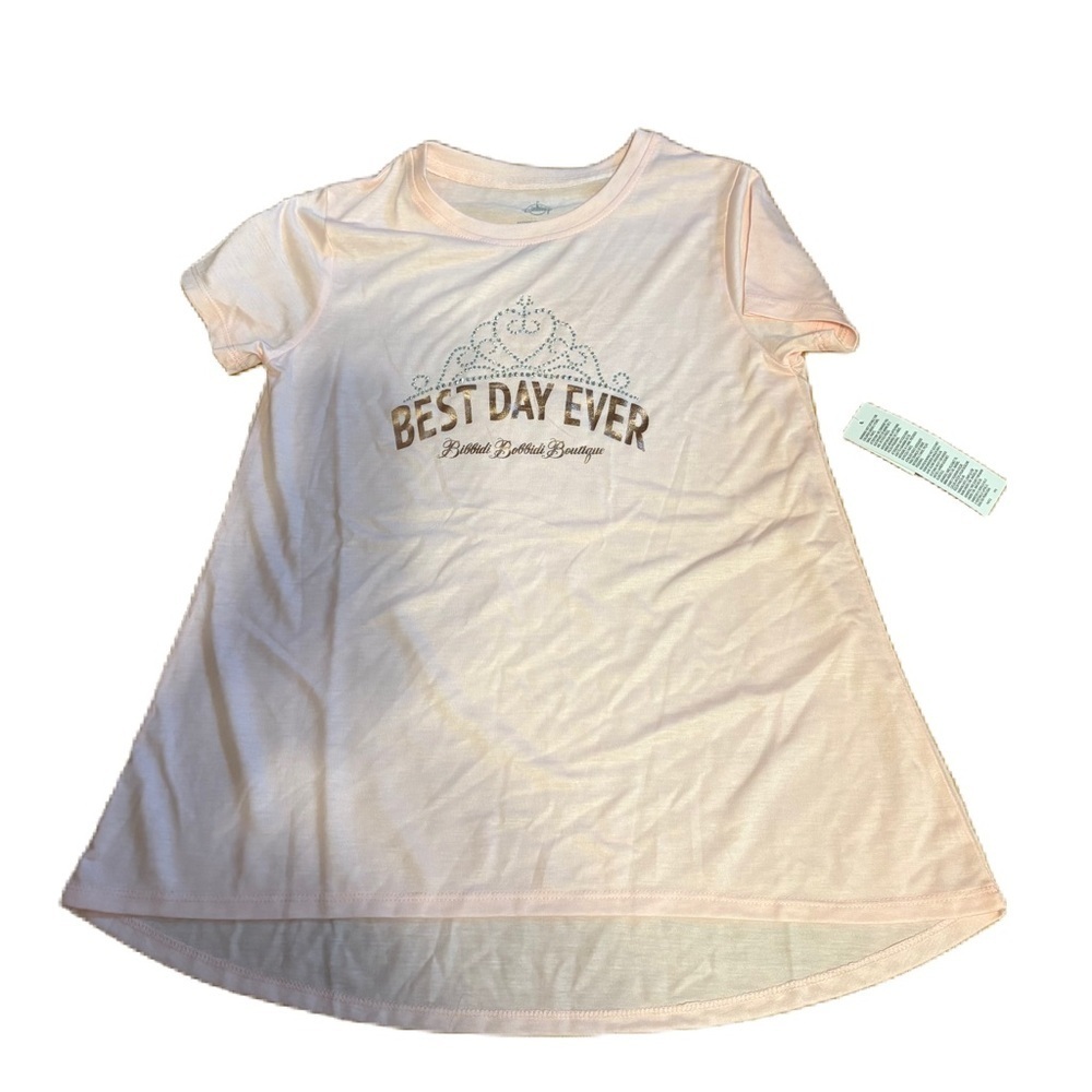 Disney Bibbidi Bobbidi Boutique Pink 'Best Day Ever' T-shirt NEW Large